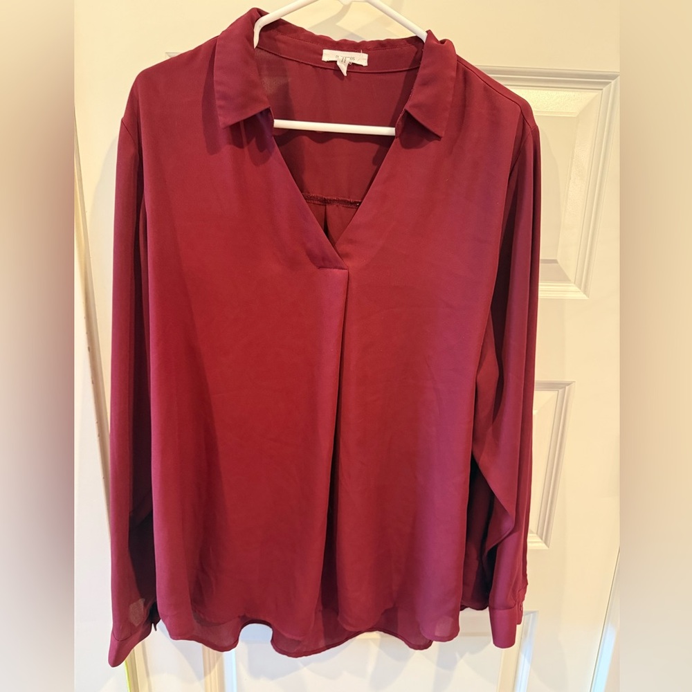 Maurices Deep Red Women's Blouse